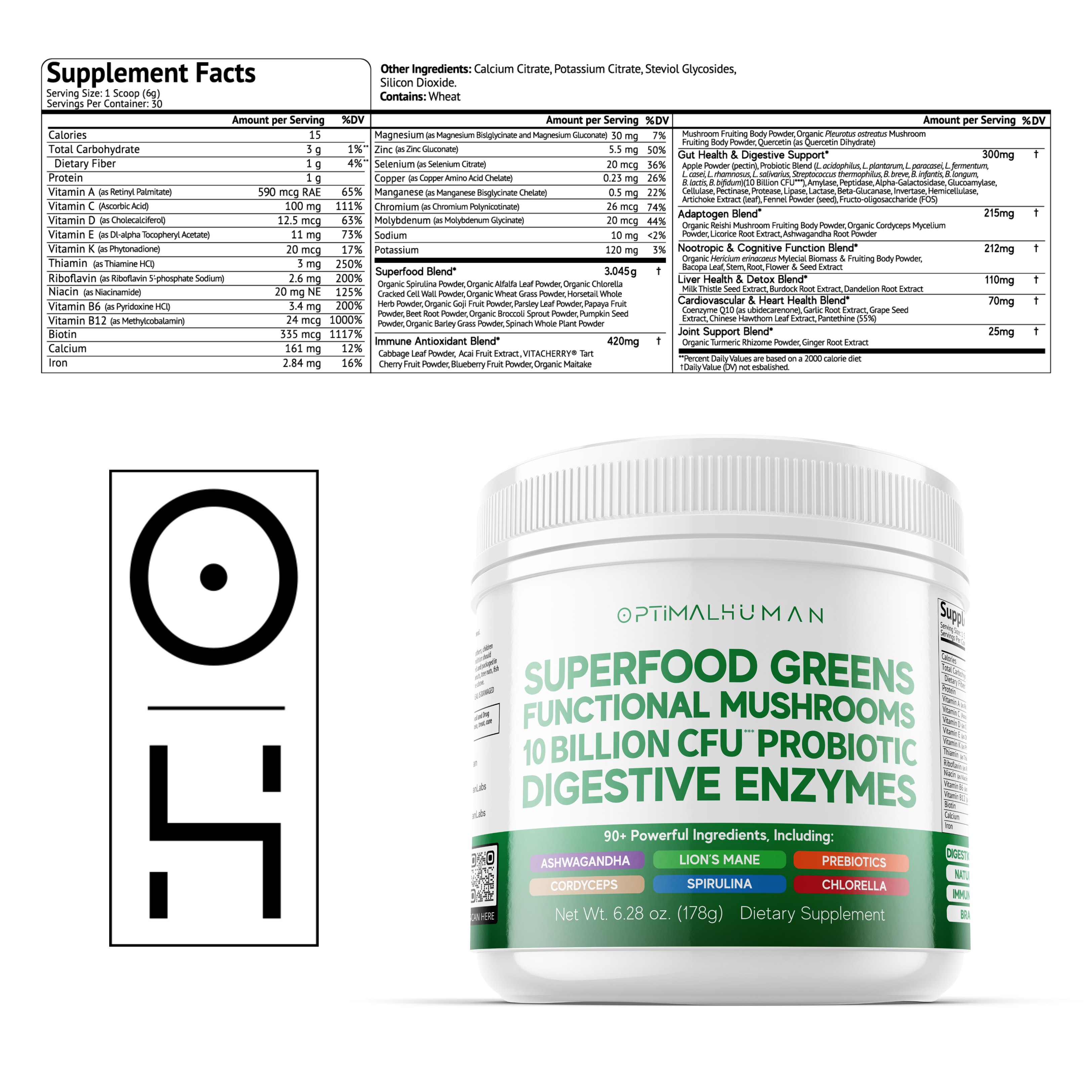 Superfood Greens Tub (30-Day Supply)