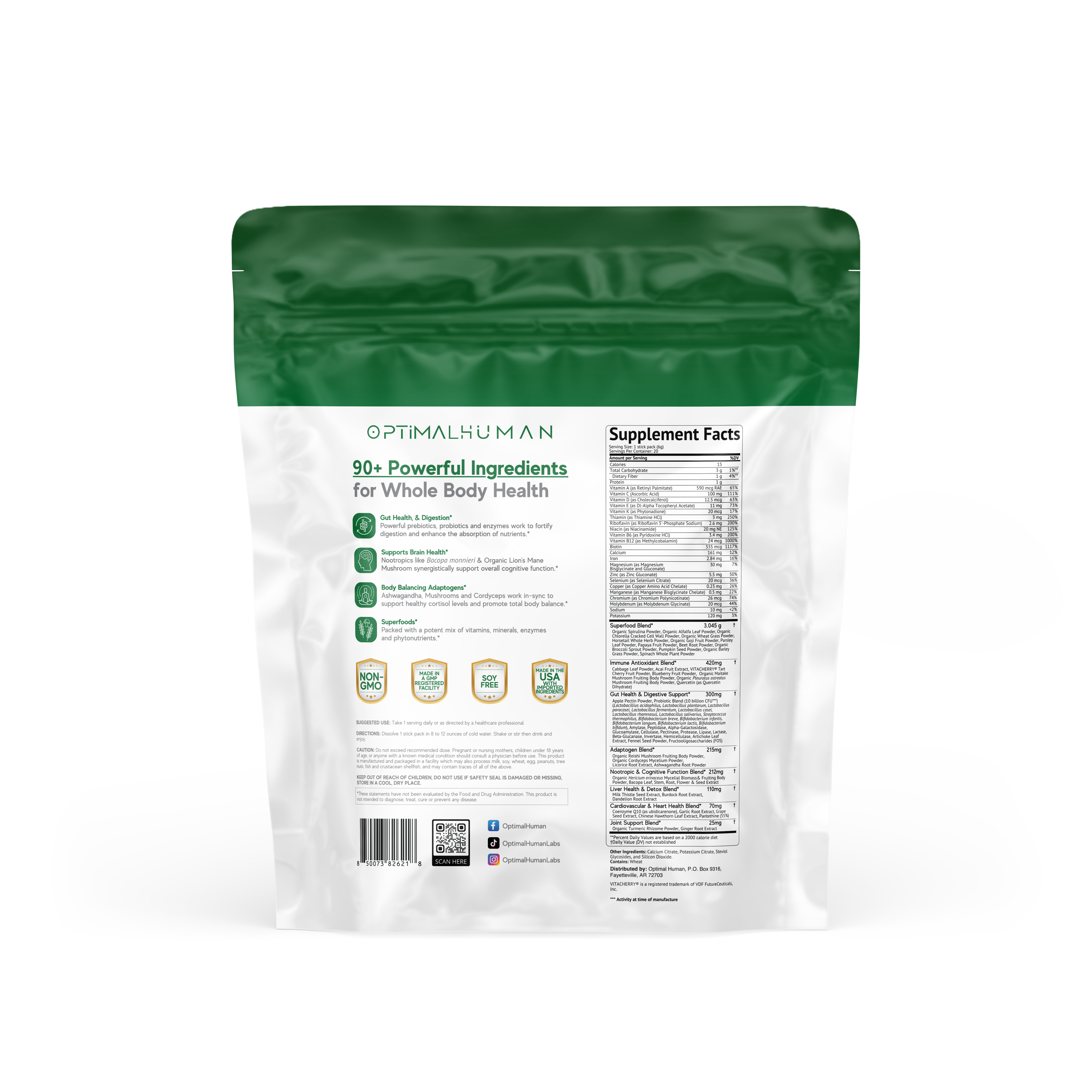 Superfood Greens (Single-Serve Sachets)