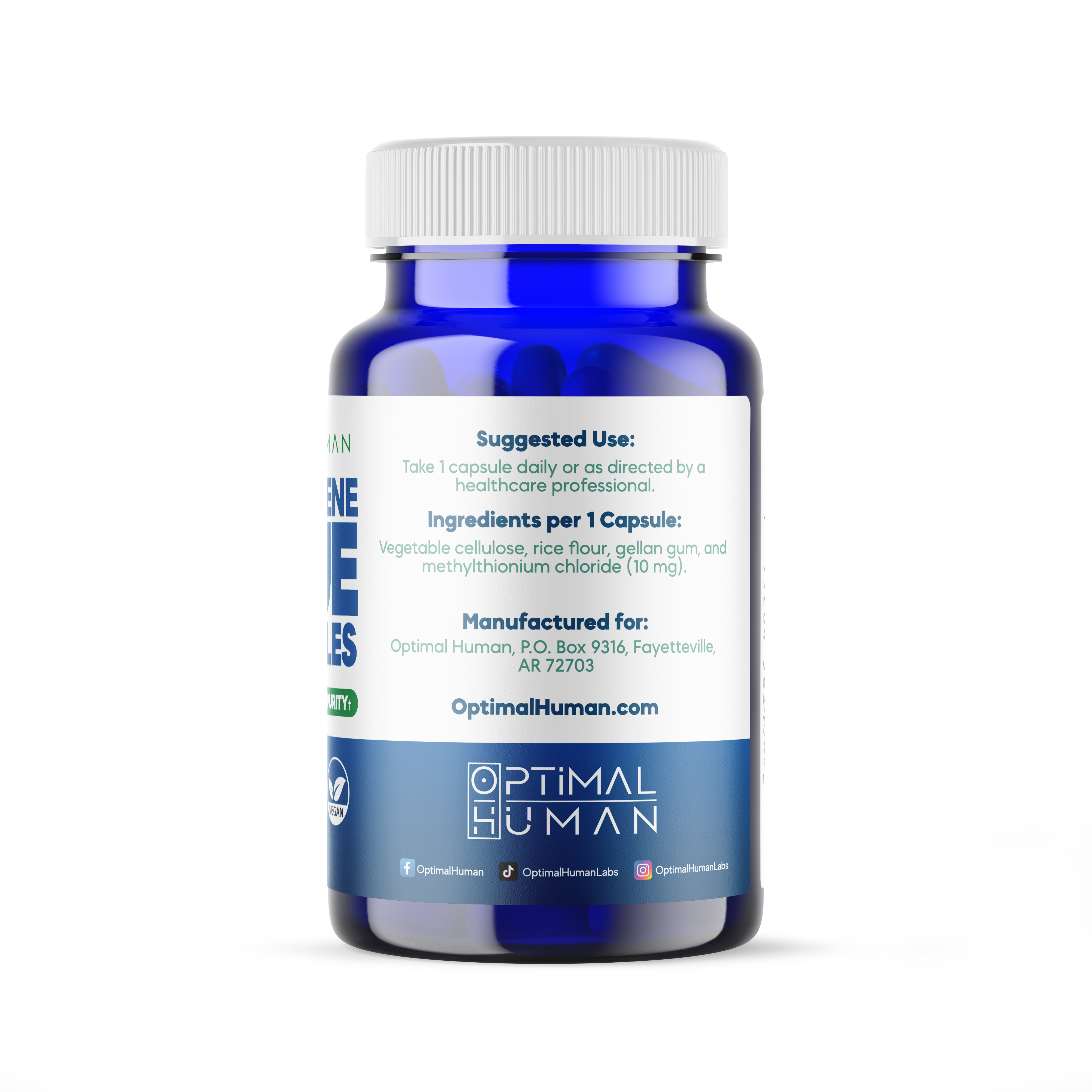 USP Grade Methylene Blue 10mg Capsules